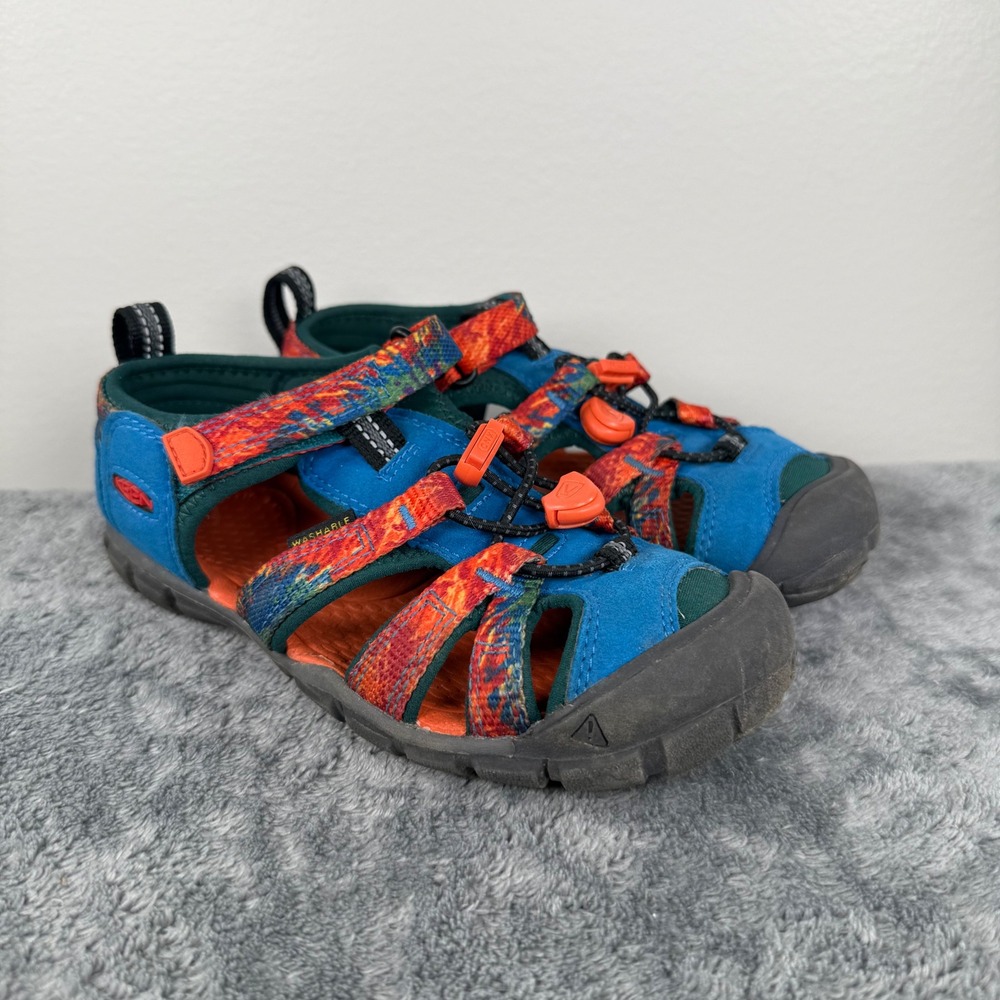 Keen Seacamp II CNX Kids Size 13 Blue Orange Multi Sport Hiking Sandals